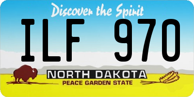 ND license plate ILF970