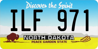 ND license plate ILF971