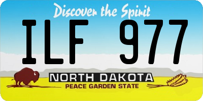 ND license plate ILF977