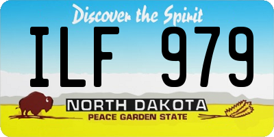 ND license plate ILF979