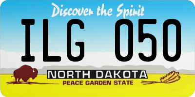 ND license plate ILG050