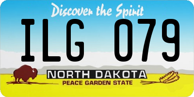 ND license plate ILG079