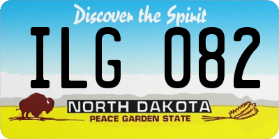 ND license plate ILG082