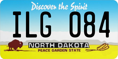 ND license plate ILG084