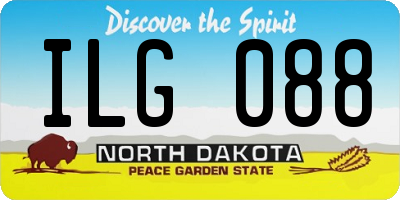 ND license plate ILG088