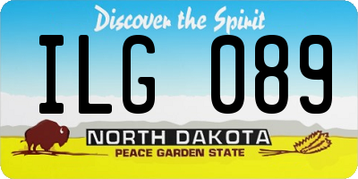 ND license plate ILG089
