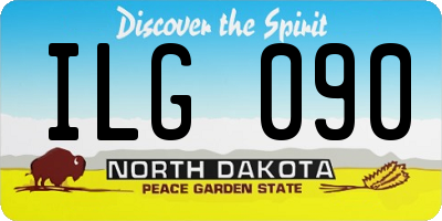 ND license plate ILG090