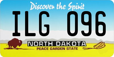 ND license plate ILG096