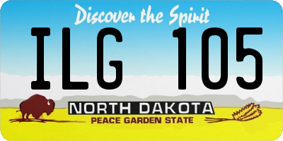 ND license plate ILG105