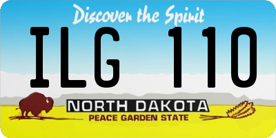 ND license plate ILG110