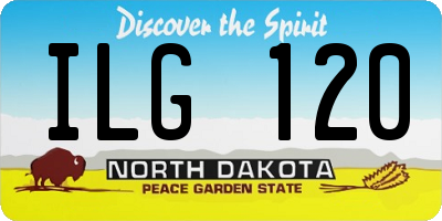 ND license plate ILG120