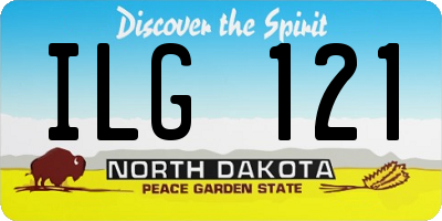 ND license plate ILG121