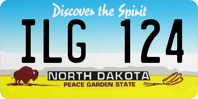 ND license plate ILG124