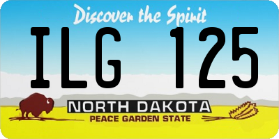 ND license plate ILG125