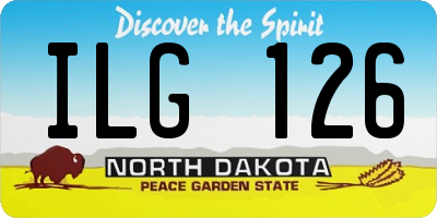 ND license plate ILG126