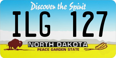ND license plate ILG127