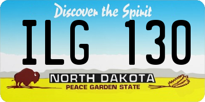 ND license plate ILG130