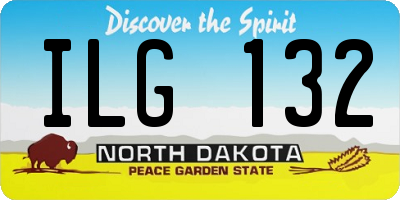 ND license plate ILG132