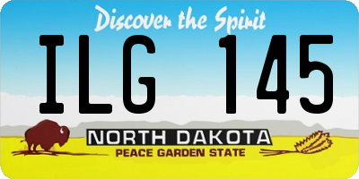 ND license plate ILG145
