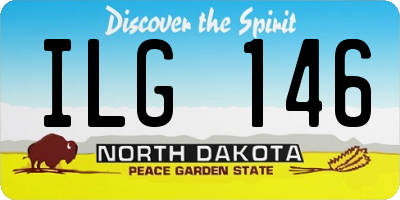 ND license plate ILG146