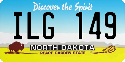 ND license plate ILG149