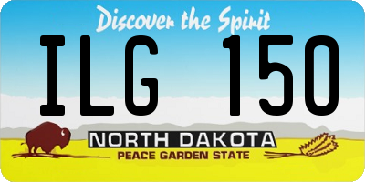 ND license plate ILG150