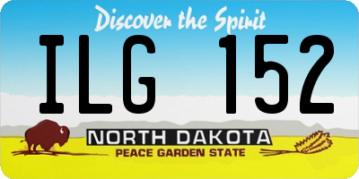 ND license plate ILG152