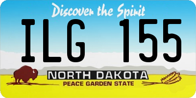 ND license plate ILG155
