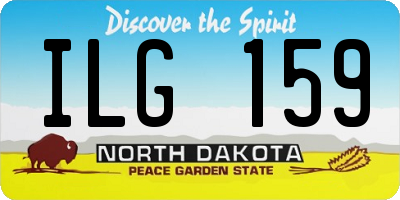 ND license plate ILG159