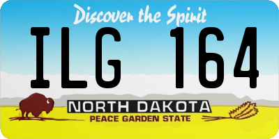 ND license plate ILG164