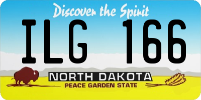 ND license plate ILG166