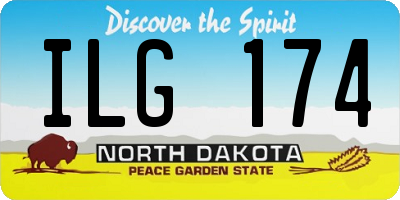 ND license plate ILG174