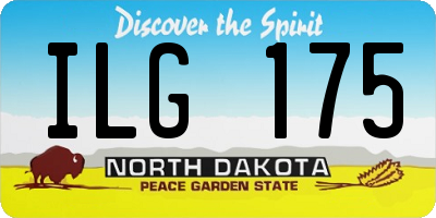 ND license plate ILG175