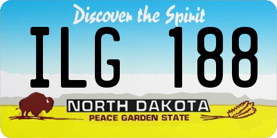 ND license plate ILG188