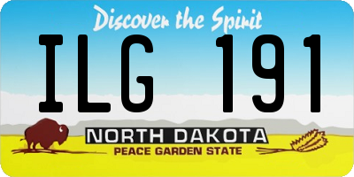 ND license plate ILG191