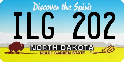 ND license plate ILG202