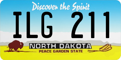 ND license plate ILG211