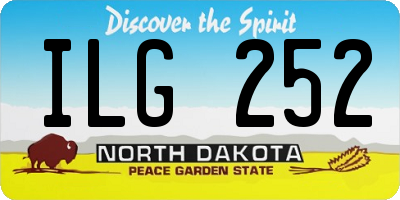 ND license plate ILG252