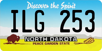 ND license plate ILG253