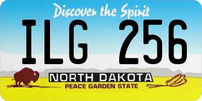 ND license plate ILG256
