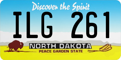 ND license plate ILG261