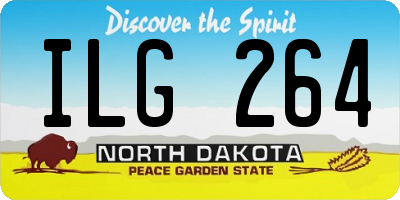 ND license plate ILG264