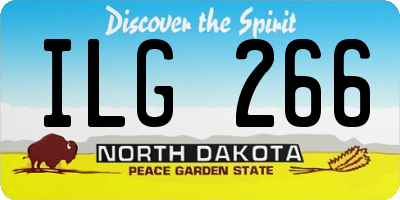 ND license plate ILG266