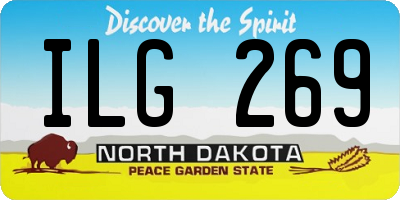 ND license plate ILG269