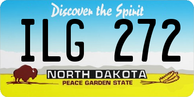 ND license plate ILG272
