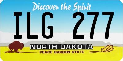 ND license plate ILG277