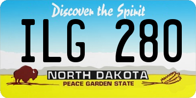 ND license plate ILG280