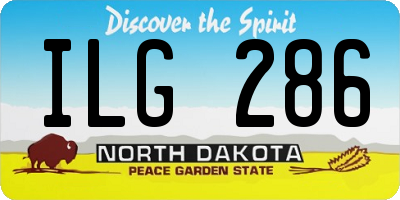 ND license plate ILG286