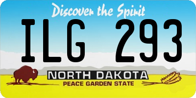 ND license plate ILG293
