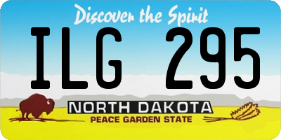 ND license plate ILG295